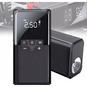 Kompresor Automobilový nouzový startér, přenosný vzduchový kompresor 39800 mAh