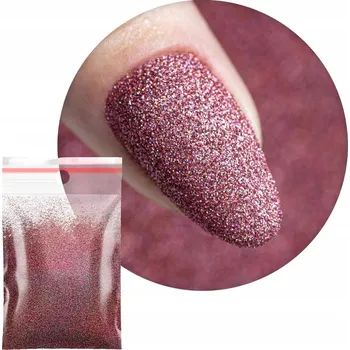 Přípravek na nehty Prášek Ozdoby Na Nechty 20g Kosmetický Růžový Metalický Třpytky Č. 64