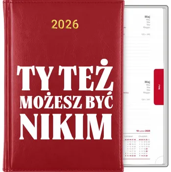 Kalendář Knižní kalendář 2026 A5 červený