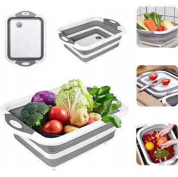 SKLÁDACÍ SILIKONOVÁ MÍSA S PRKÉNKEM NA KRÁJENÍ - VELKÁ