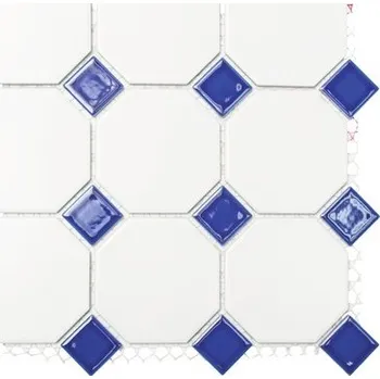 Obklad KERAMICKÁ MOZAIKA, VELKÝ HEXAGON, BÍLÁ