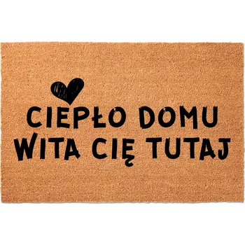 Rohožka Hotová gumová kokosová rohožka 40 x 60 cm