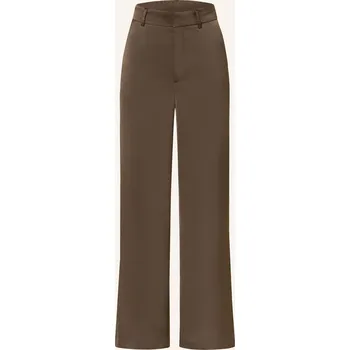 Neo Noir Dámské Saténové Kalhoty Emmett, tmavě hnědá, 36