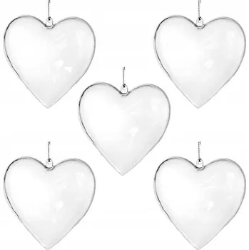 Obraz Akrylová srdíčka Aliga AS-10 10 cm 5 ks