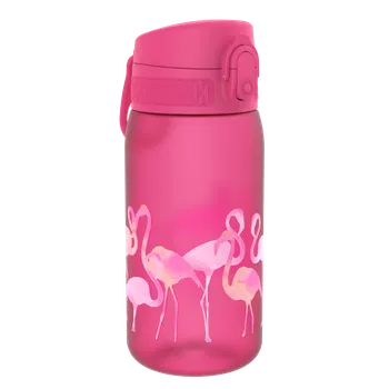Láhev ION8 One Touch láhev Flamingos, 350 ml