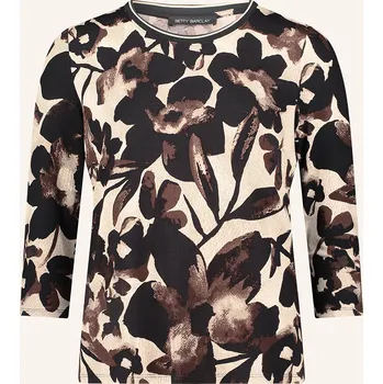 Dámská halenka Betty Barclay Dámské Tričko S 3/4 Rukávem, černá / hnědá /...