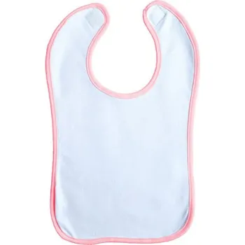 Bryndák Link Kids Wear Dětský dvouvrstvý bryndáček X951 White-Babypink one size