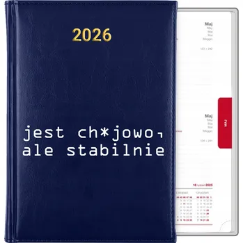 Kalendář Knižní kalendář 2026 A5 modrý
