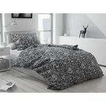 Krepové povlečení Orient šedý, 140x200 / 70x90 cm