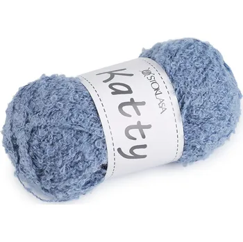 Příze Pletací příze nopková Katty 100 g modrá jeans 1 ks