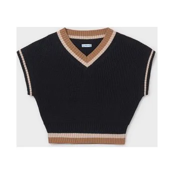 Dívčí svetr Mayoral pletená vesta 7321 černá Rozměr: 157 (14 let)