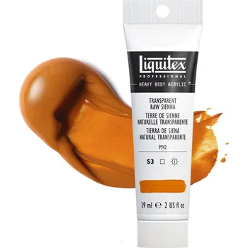 Výtvarná barva Akrylová barva Liquitex Heavy Body - Transparent Raw Sienna