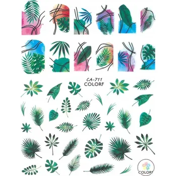 Samolepky na Zdobení Nehtů Tenké Samolepící Vzory Listy CA-711
