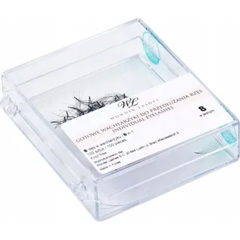 Hedvábné řasy v trsech pro objemovou metodu 8v1, 8 mm WONDER LASHES B 0.08