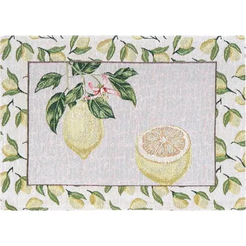 prostírání SCANquilt prostírání MOTIV citróny žlutozelená prostírání cca 30 x 45 cm