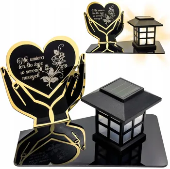 Smuteční dekorace Solární hřbitovní svíčka Domeček LED SOŠKA NA HŘBITOV HROB Věčná Lampička na Hrob