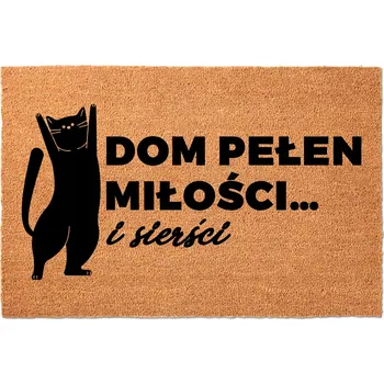 Rohožka Hotová gumová kokosová rohožka 40 x 60 cm