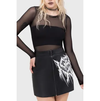 Dámská sukně Krátká sukně Gotika z Ice Nine Kills by Killstar - Ink Logo Mini Skirt - Ženy - černá