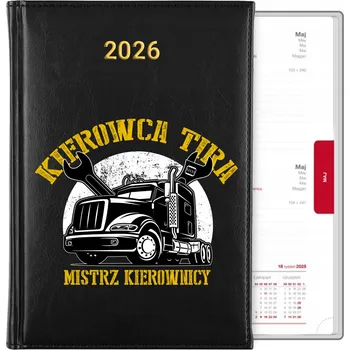 Kalendář Knižkový kalendář 2026 A5 černý