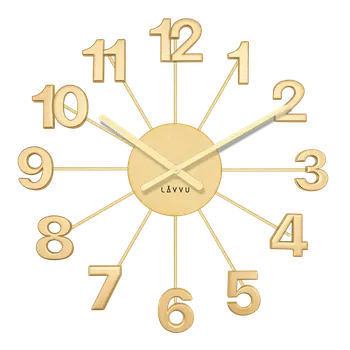 Hodiny LAVVU Zlaté hodiny Nuance ⌀42cm LCT5002 (LAVVU Zlaté hodiny Nuance ⌀42cm LCT5002)