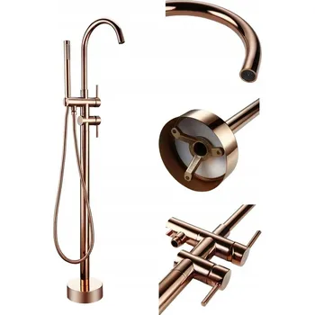 Vodovodní baterie Volně stojící vanová baterie s jednou pákou WaterMark Leštěná měď