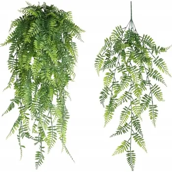 umělá květina Umělý Květ Závěsná Květina Kapradina Závěsná Rostlina Kapradí Dlouhá 8A