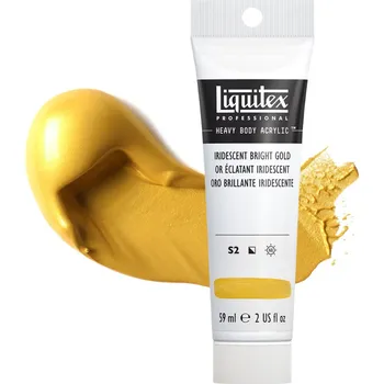 Vodová barva Akrylová barva Liquitex Heavy Body - Iridescent Bright Gold