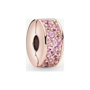 Korálek Prosperk Korálek na náramek ze stopper rose gold růžový S4455