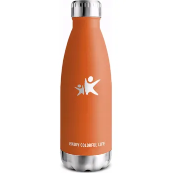 Termoska Termoska Termohrnek na Kávu Čaj Nerezová Ocel Těsný Oranžová 350ml