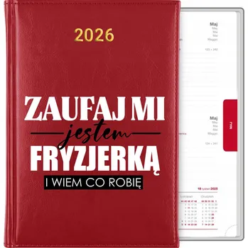 Kalendář Knižní kalendář 2026 A5 červený