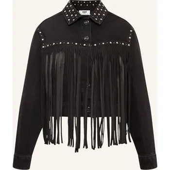 Dámský blejzr Mavi Dámská Džínová Bunda Jenna S Nýty, černá, 42