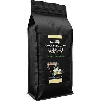 Káva Tommy Cafe ochucená Káva zrna 100% Arabica francouzská Vanilka 1 kg