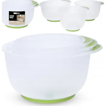Sada misek odměrka kuchyňská protiskluzová 3 ks