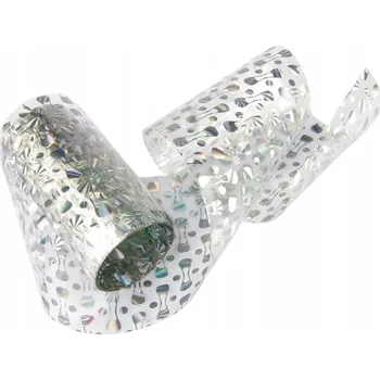 Transferová Fólie na nehty pro hybridní gely 100 cm transparentní holografická Č. 20