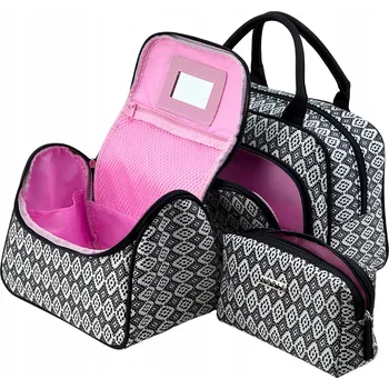 Kosmetická taška Dámská kosmetická taška kufřík, organizér na kosmetiku, sada 3 kusů Noble