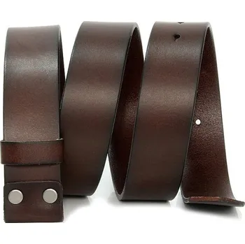 Opasek Pánský kožený pásek bez spony L397 kávová 130 cm