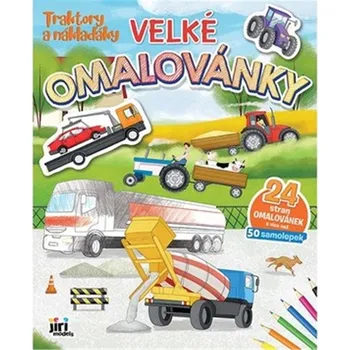 omalovánky JIRI MODELS Velké omalovánky Traktory a náklaďáky (2025)