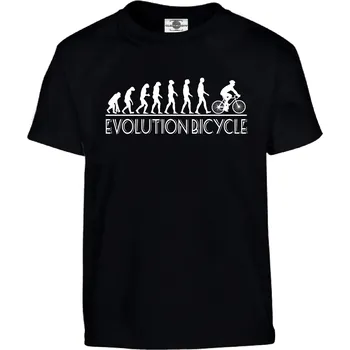 Pánské tričko Tričko Evolution Bicycle Druh: Dětské, Barva: Černá, Velikost: 110-XS