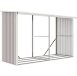 Přístřešek na dřevo G21 WOH 682 - 302 x 119 cm, šedý