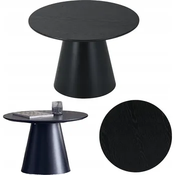 Konferenční stolek Konferenční stolek HowHomely MILAN kulatý 60 x 60 x 40 cm černý