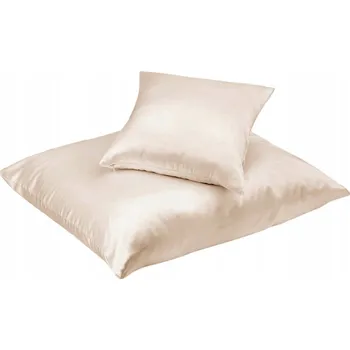 Povlak na dekorativní polštářek Hedvábný povlak na polštář 40x40 cm, 100% hedvábí ALMANIA - Ecru