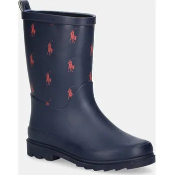 Dívčí holínky Dětské holínky Polo Ralph Lauren MISTY RAIN BOOT tmavomodrá barva, RL02987410 59X, EUR 27