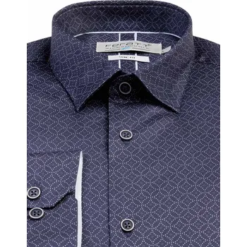 Pánská košile FERATT Košile JAMAL tmavě modrá SLIM Velikost: XL