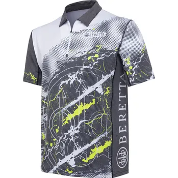 Pánské tričko Beretta Pánské lovecké tričko Rush Trident Polo Velikost: L Grey/White