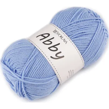 Příze Pletací příze Abby 100 g modrá světlá 1 ks
