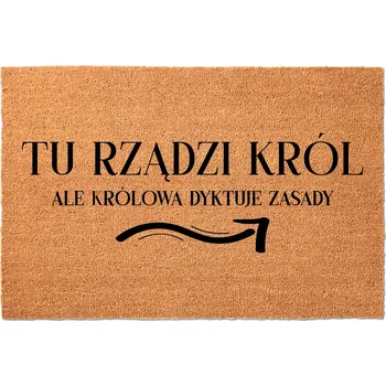 Hotová gumová kokosová rohožka 40 x 60 cm