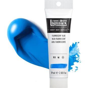 Vodová barva Akrylová barva Liquitex Heavy Body - Fluorescent Blue