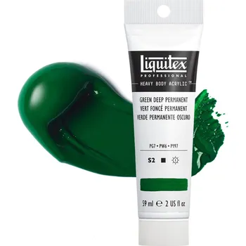 Vodová barva Akrylová barva Liquitex Heavy Body - Green Deep Permanent