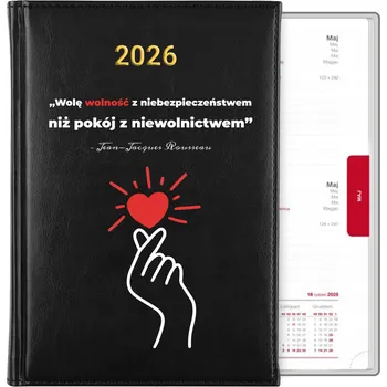 Kalendář Knižkový kalendář 2026 A5 černý