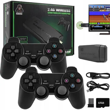 Herní konzole MULTIFUNKČNÍ RETRO TV HERNÍ KONZOLE + 2* BEZDRÁTOVÉ OVLADAČE